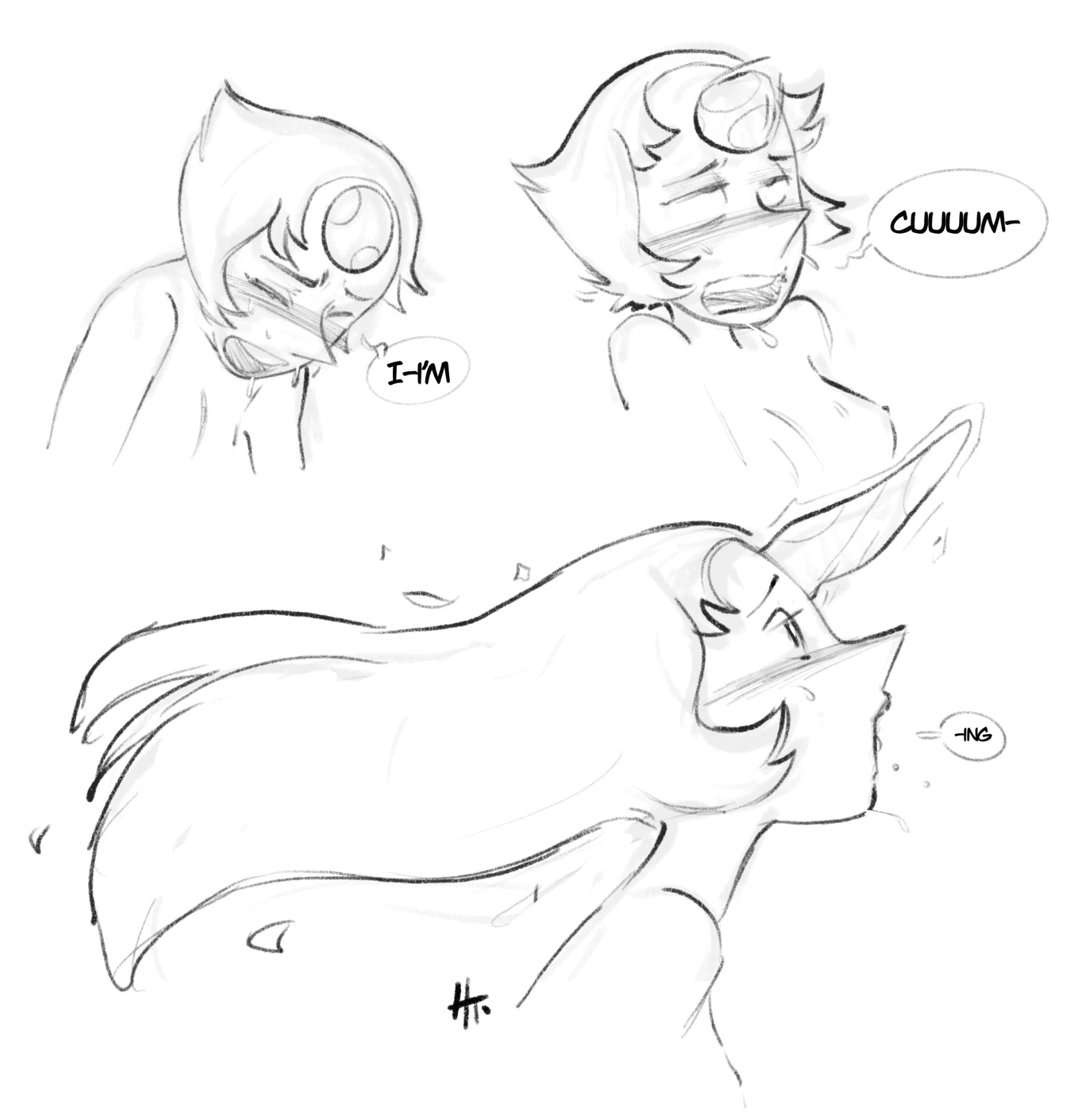 Futa Peridot x Pearl porn comic picture 5