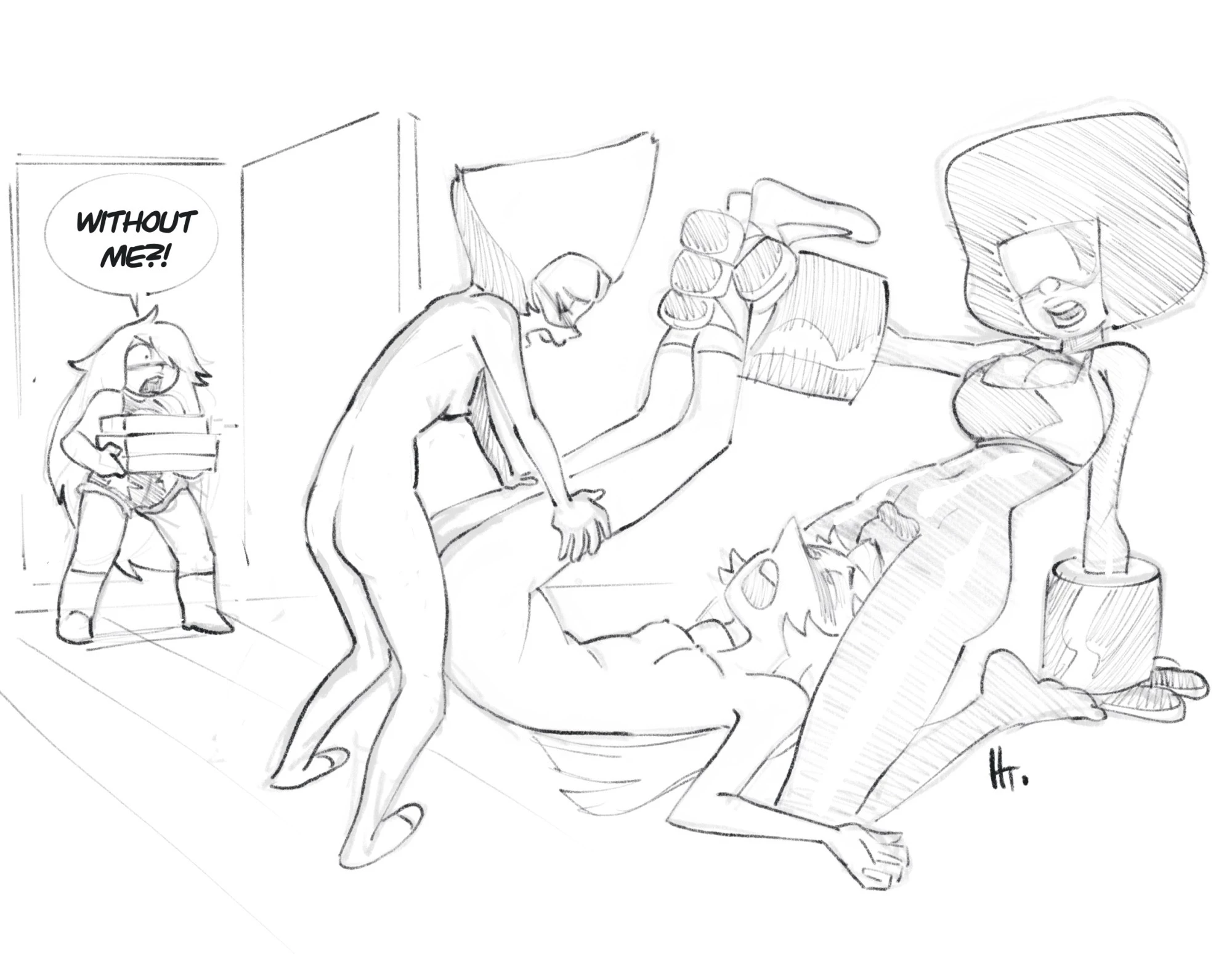 Futa Peridot x Pearl porn comic picture 9