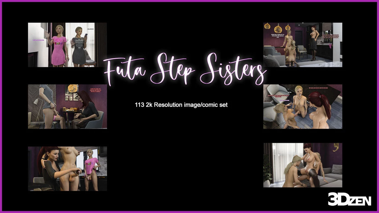 Futa Step Sisters 1 - Futa Twins porn comic picture 2