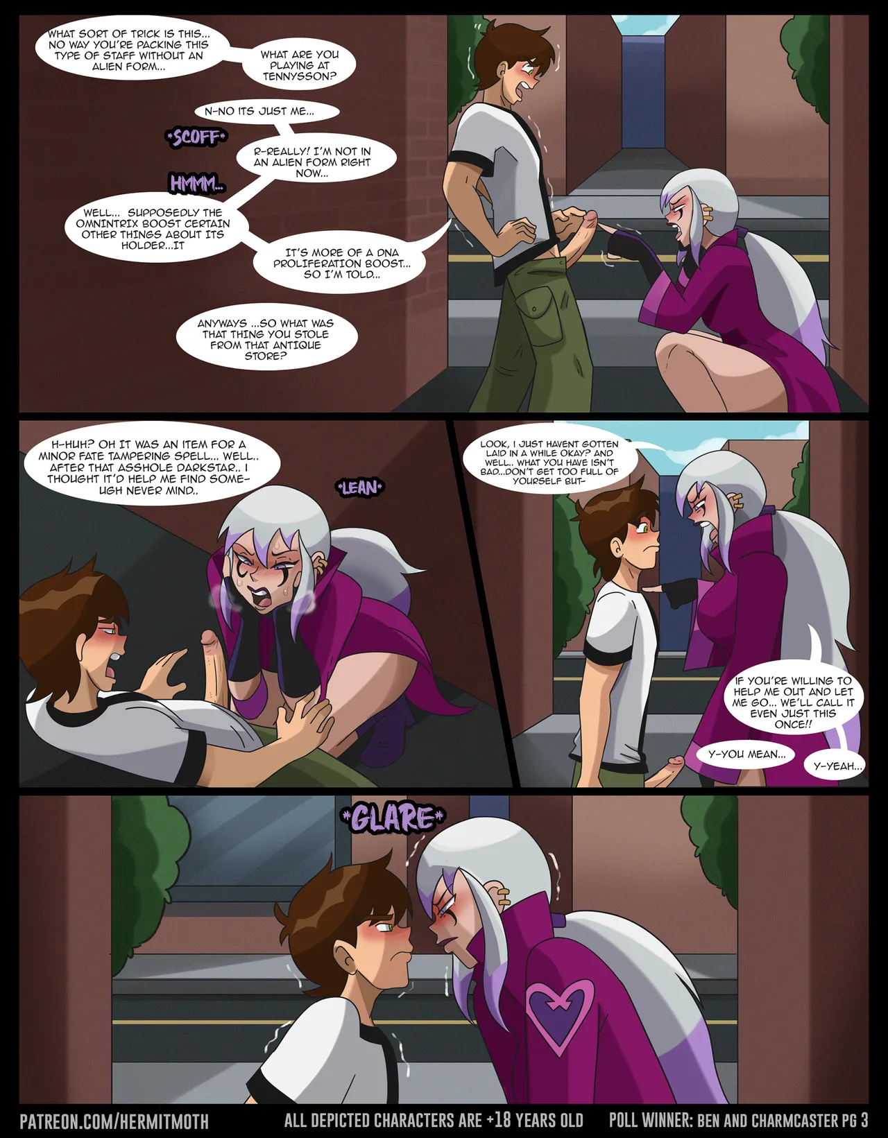 Future Ben 18 Vs CharmCaster: Magical Pacts porn comic picture 3