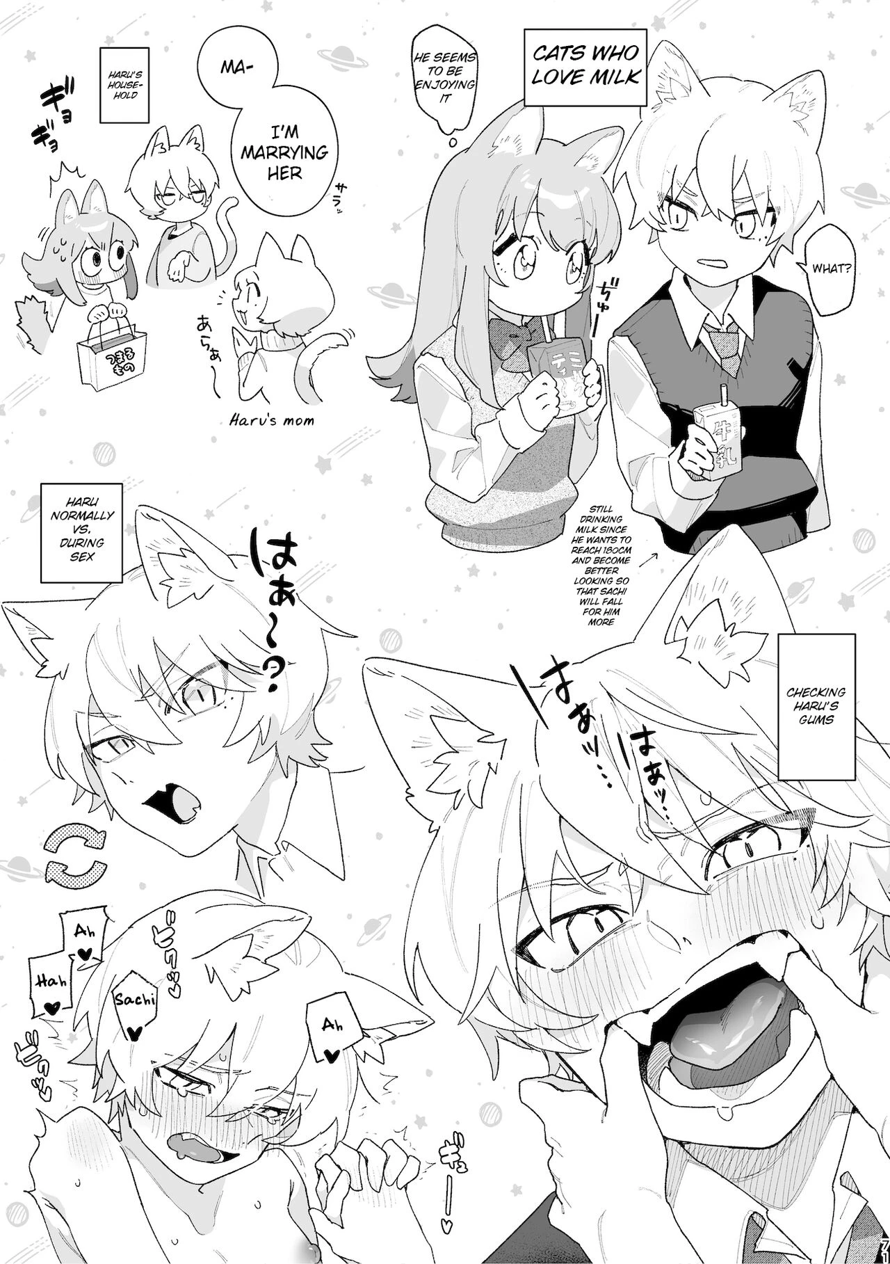 Ga Uke. Neko-chan x Neko-kun porn comic picture 72