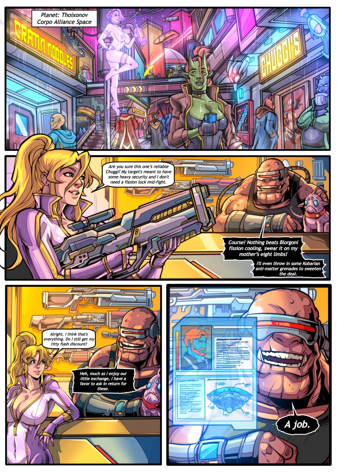 Galaxy of Scum 5: The Pit porn comic picture 3
