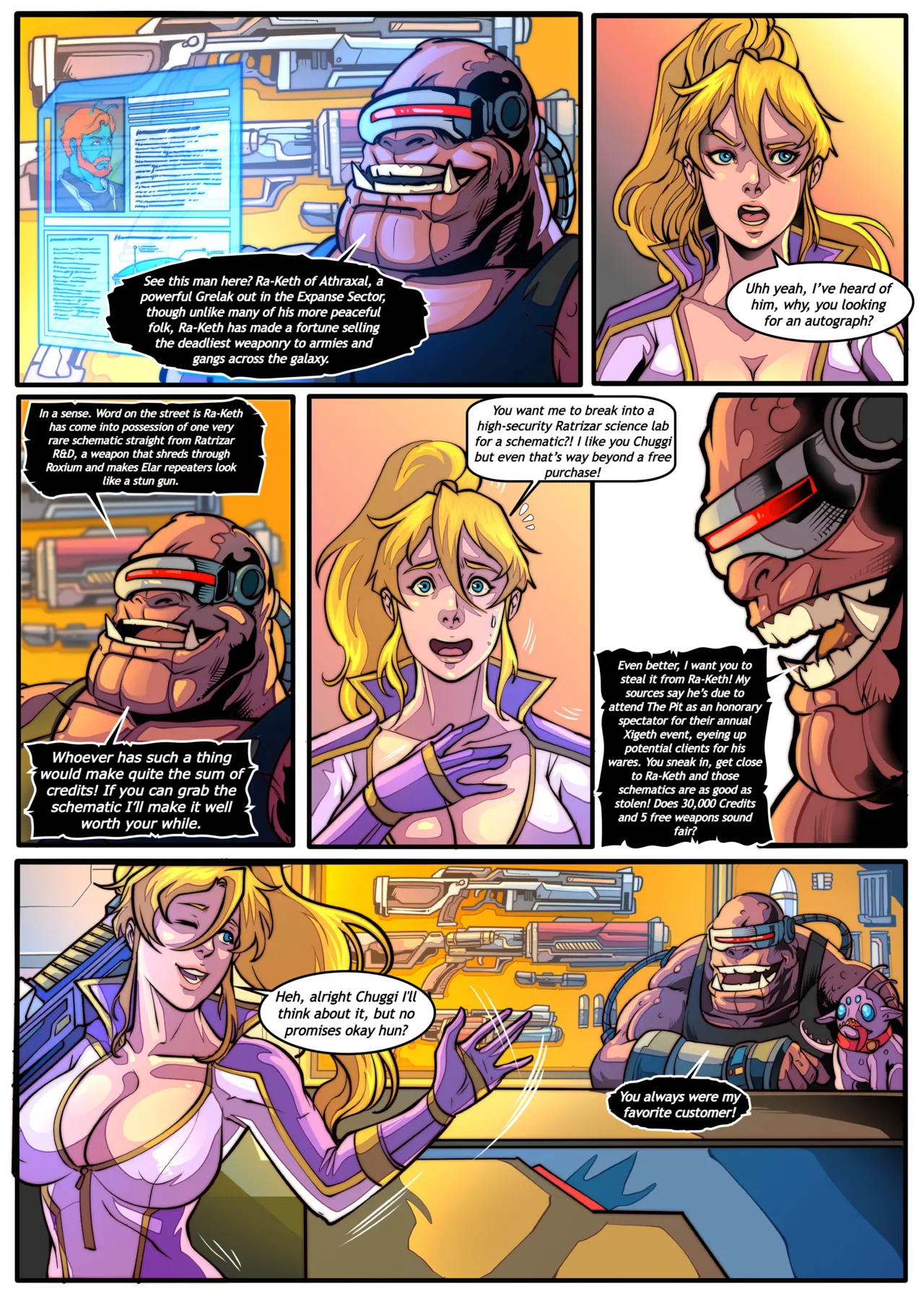 Galaxy of Scum 5: The Pit porn comic picture 4