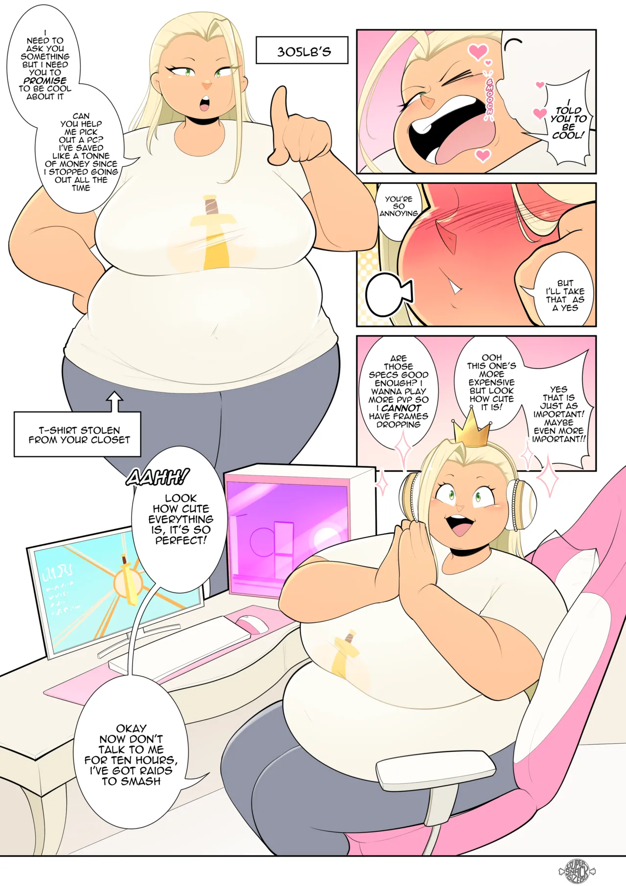 Gamer Girl Gain porn comic picture 17