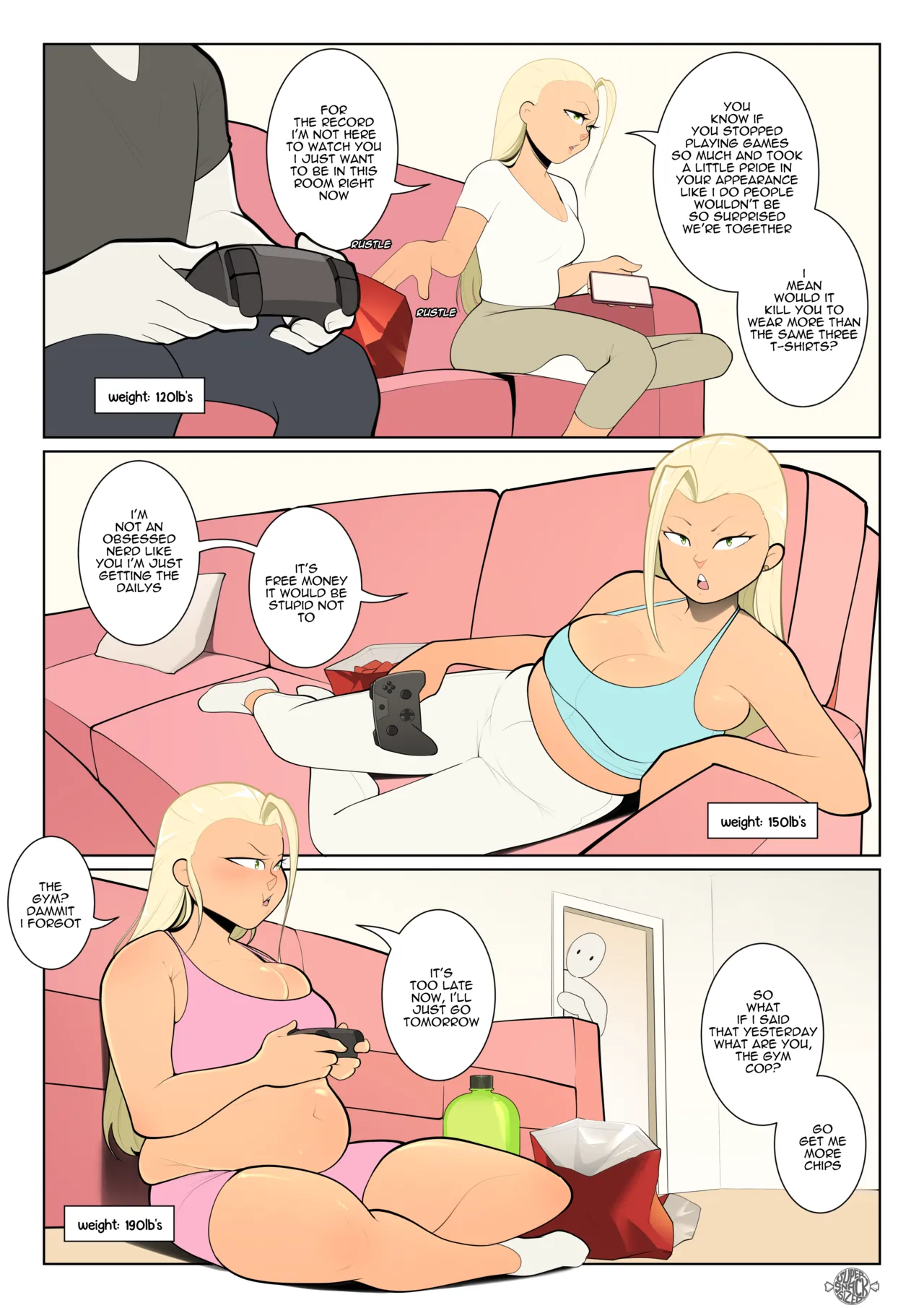 Gamer Girl Gain porn comic picture 9