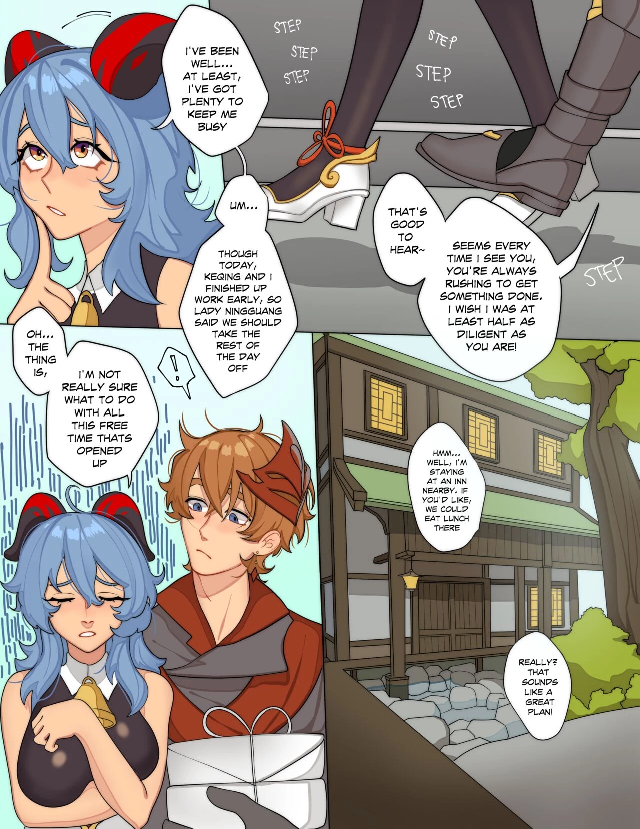 Ganyu's Day Off porn comic picture 4