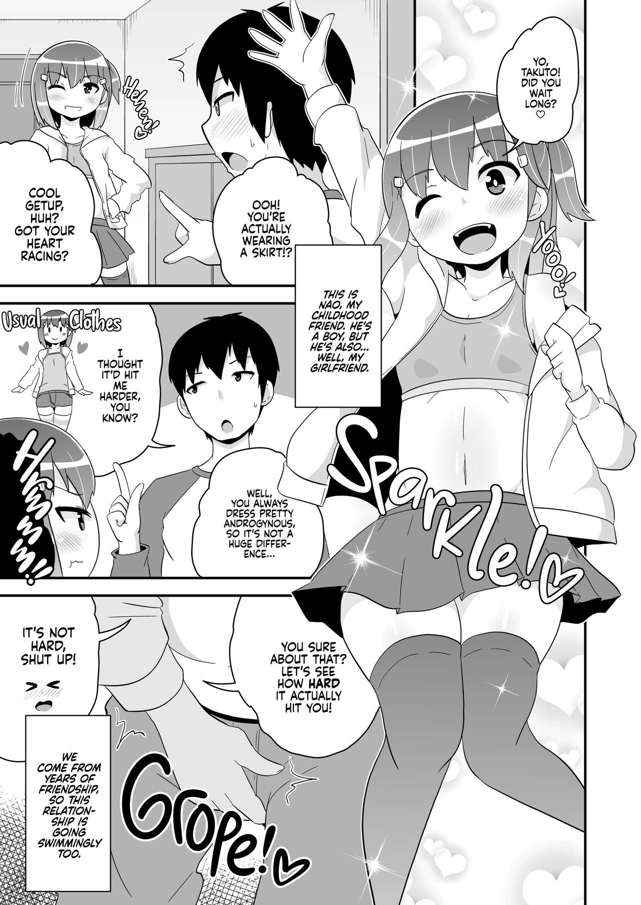 Gay sex with girlfriend 1-2 | Homo Kanojo porn comic picture 25