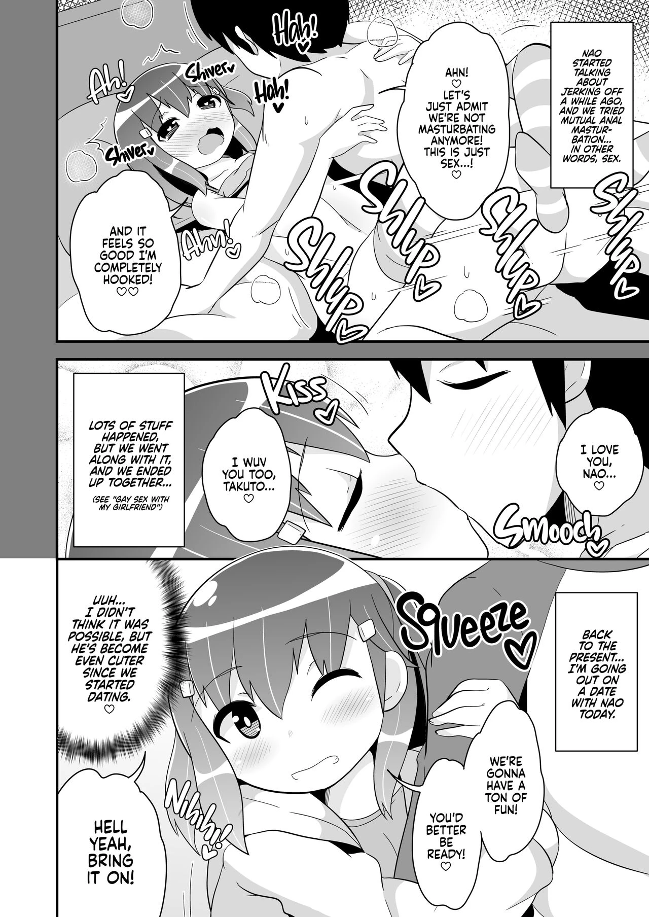 Gay sex with girlfriend 1-2 | Homo Kanojo porn comic picture 26