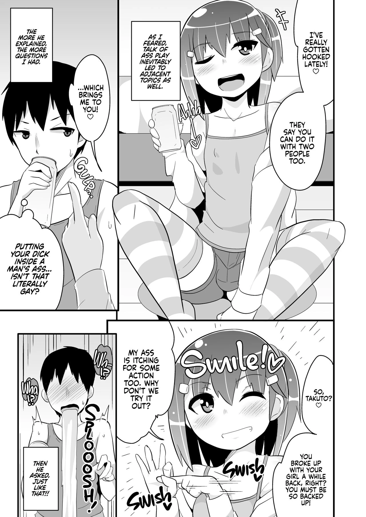 Gay sex with girlfriend 1-2 | Homo Kanojo porn comic picture 4