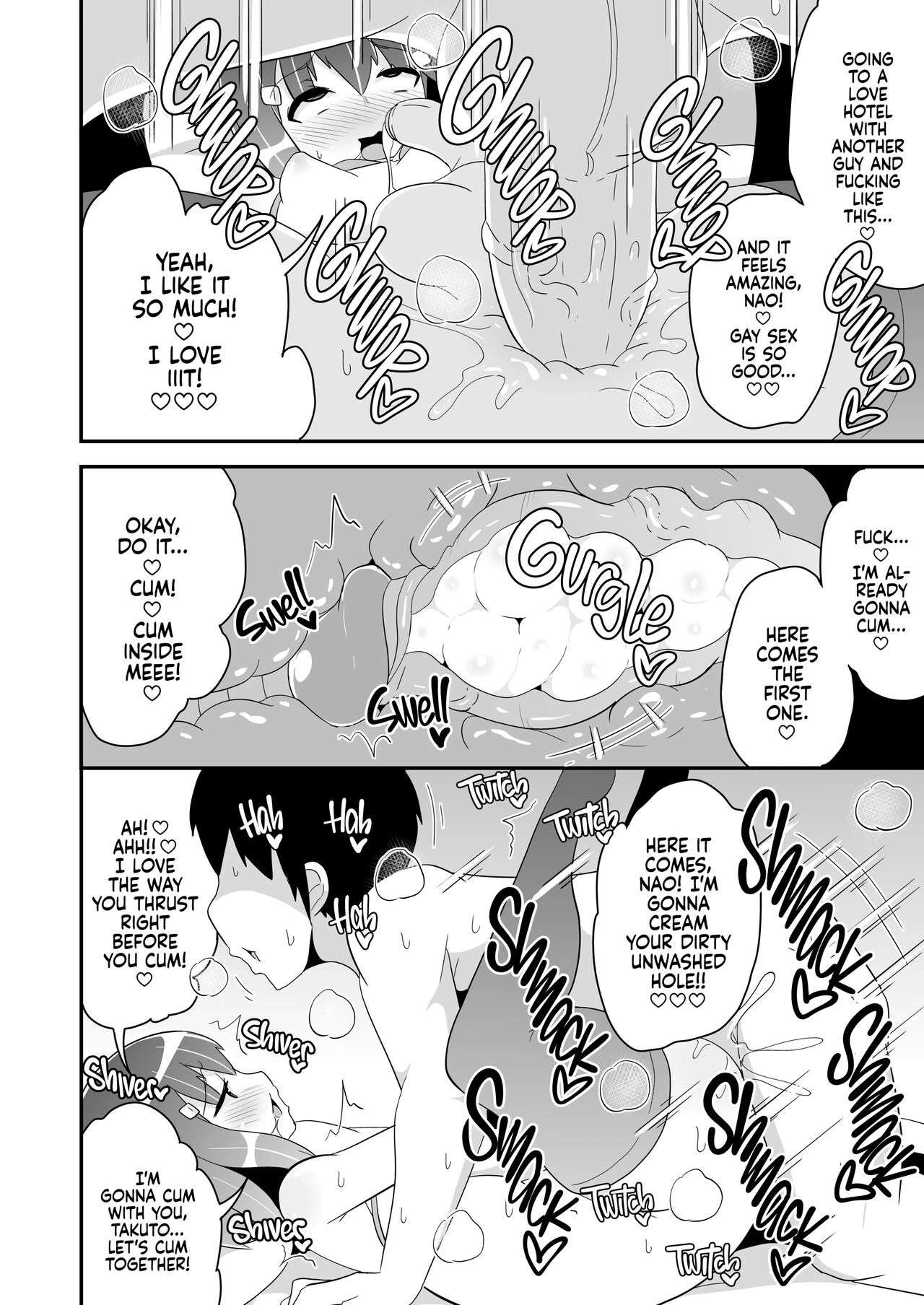 Gay sex with girlfriend 1-2 | Homo Kanojo porn comic picture 40