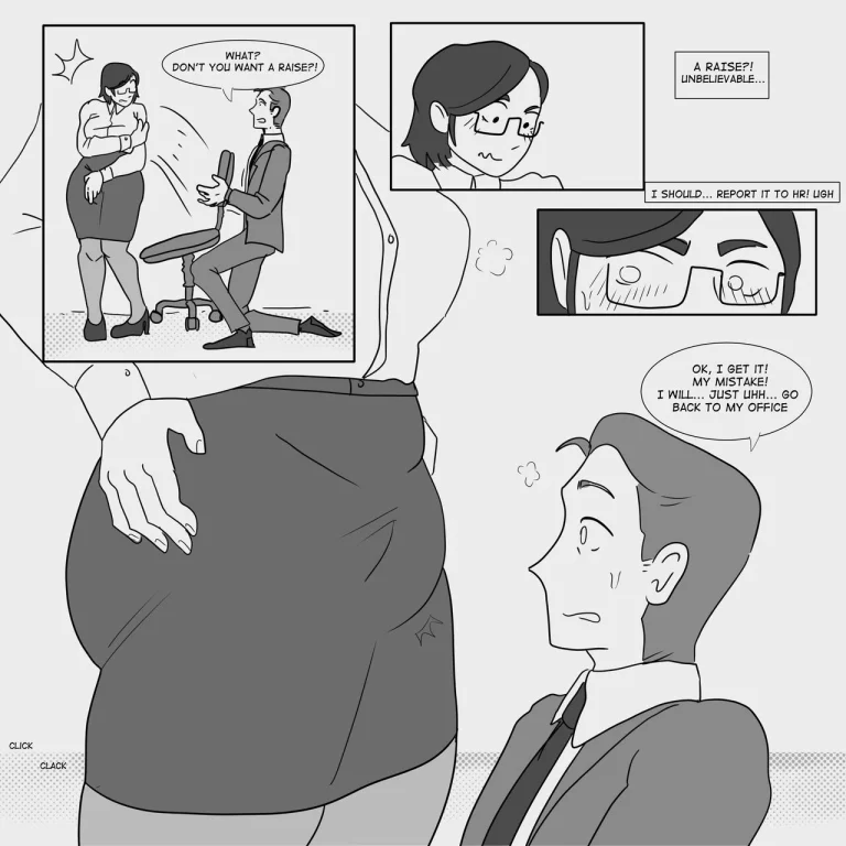 Getting back at the sexist boss porn comic picture 2