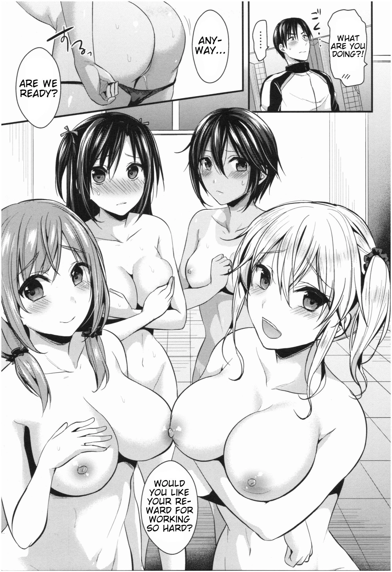 Girls' Athletics Club Harem Training | Joshi Rikujoubu Harem Training porn comic picture 136
