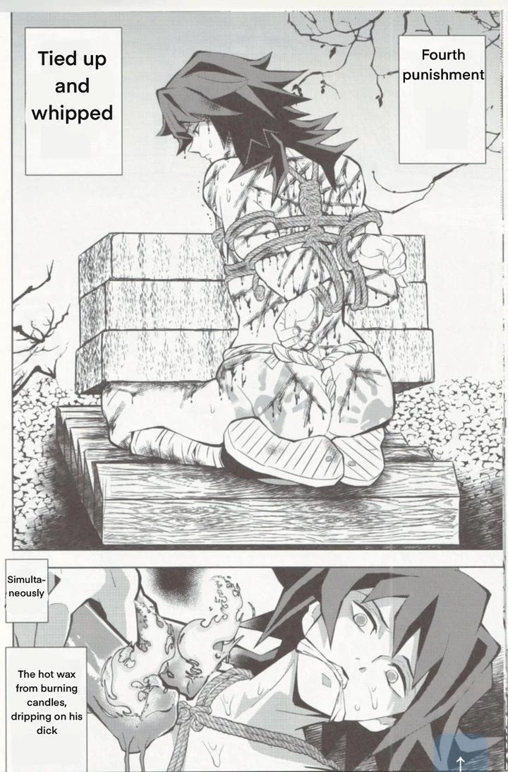 Giyuu's punishment | Tairitsu Ihan Tomioka Giyuu Shobatsu no Sho porn comic picture 11