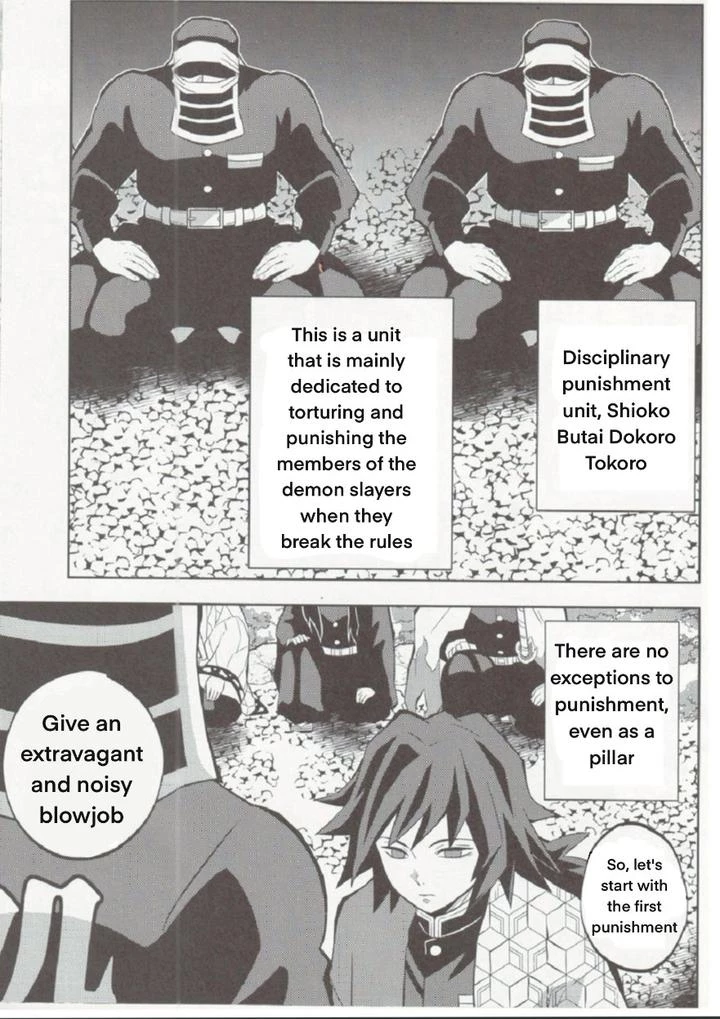 Giyuu's punishment | Tairitsu Ihan Tomioka Giyuu Shobatsu no Sho porn comic picture 4