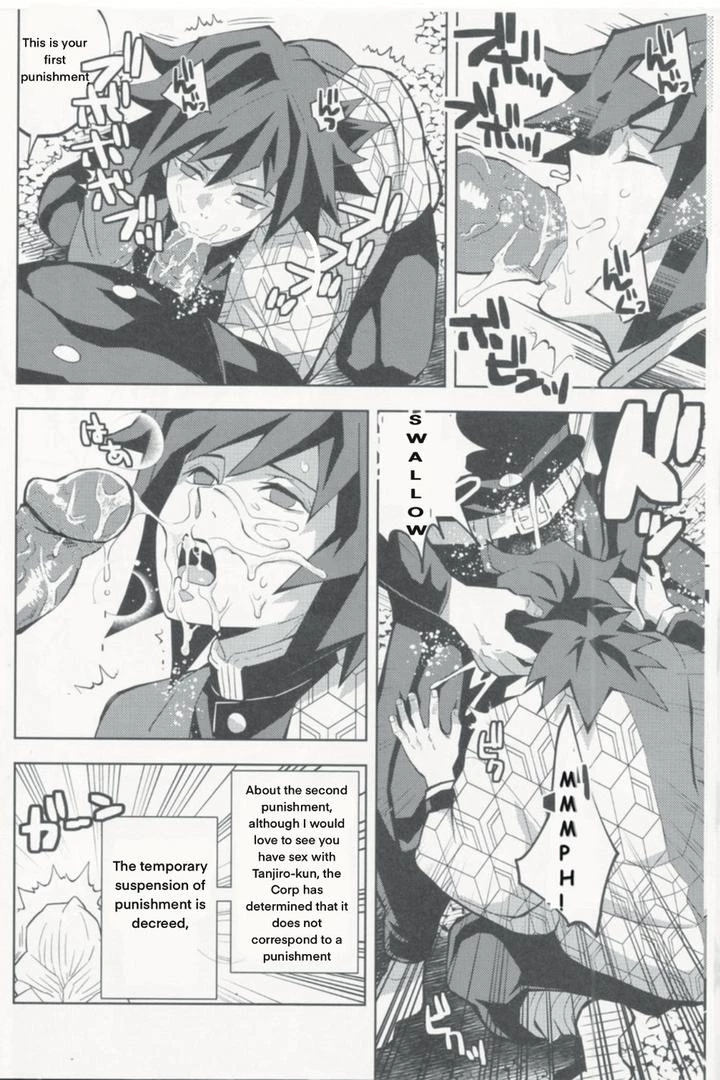 Giyuu's punishment | Tairitsu Ihan Tomioka Giyuu Shobatsu no Sho porn comic picture 7
