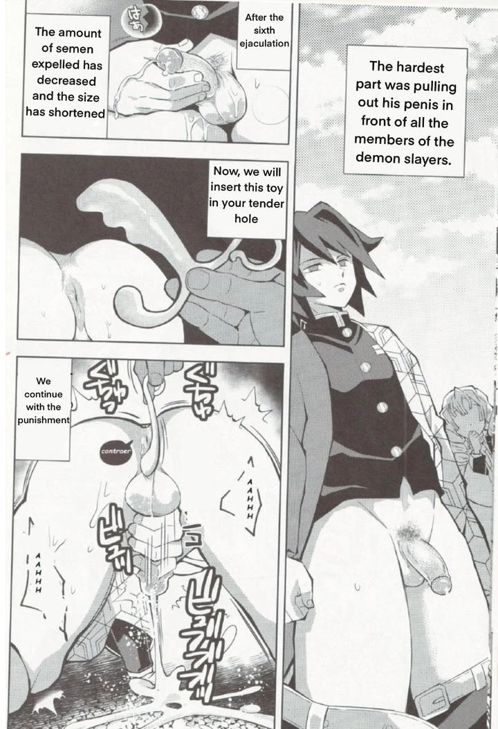 Giyuu's punishment | Tairitsu Ihan Tomioka Giyuu Shobatsu no Sho porn comic picture 9