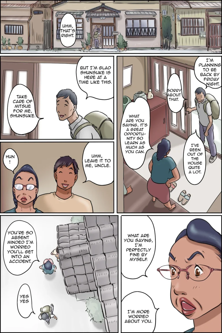 GOGO Shimura no Oba-chan | Aunt Shimura's Afternoon porn comic picture 2