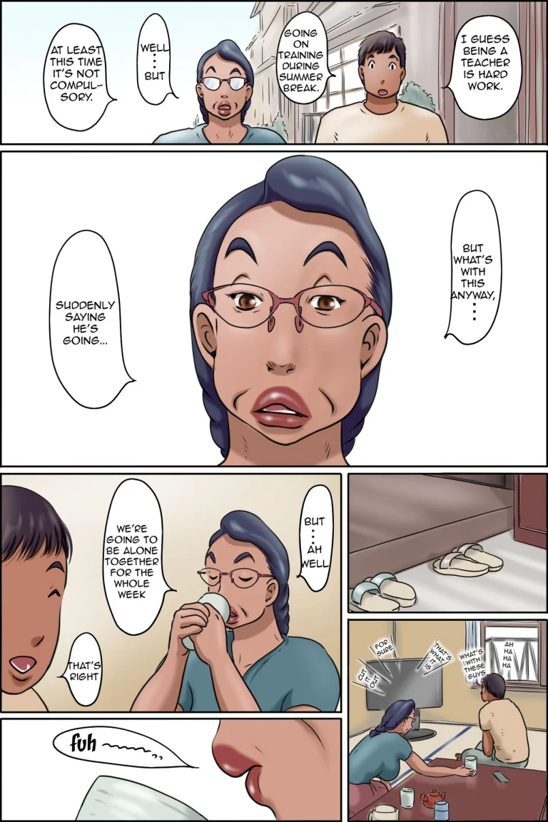 GOGO Shimura no Oba-chan | Aunt Shimura's Afternoon porn comic picture 3