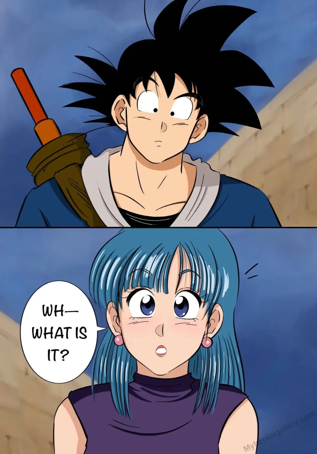 Goku and Bulma's Reunion porn comic picture 1