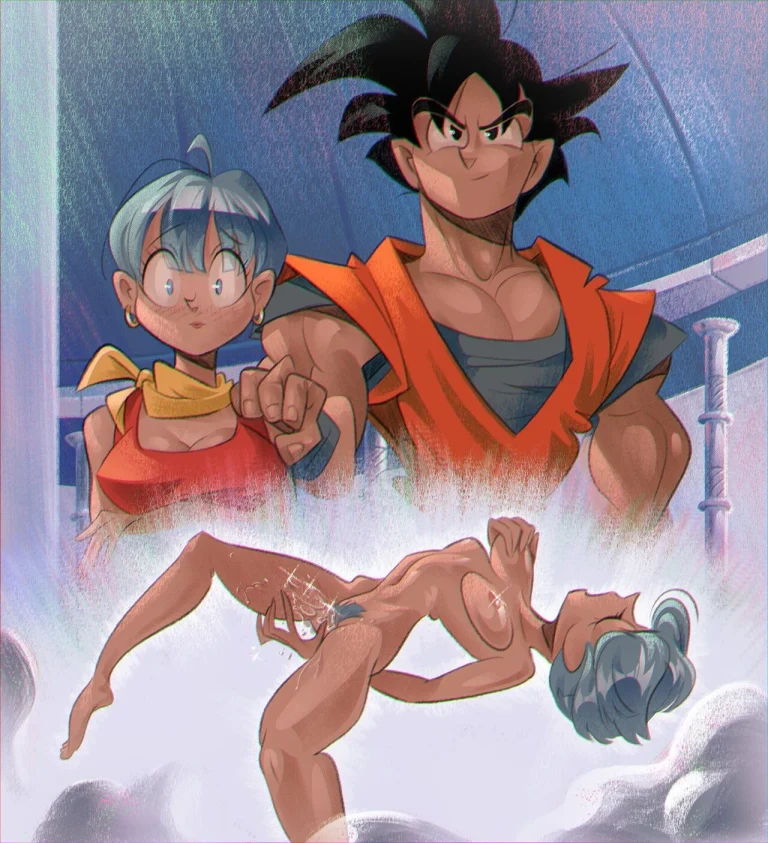 Goku vs Chichi and Bulma porn comic picture 10
