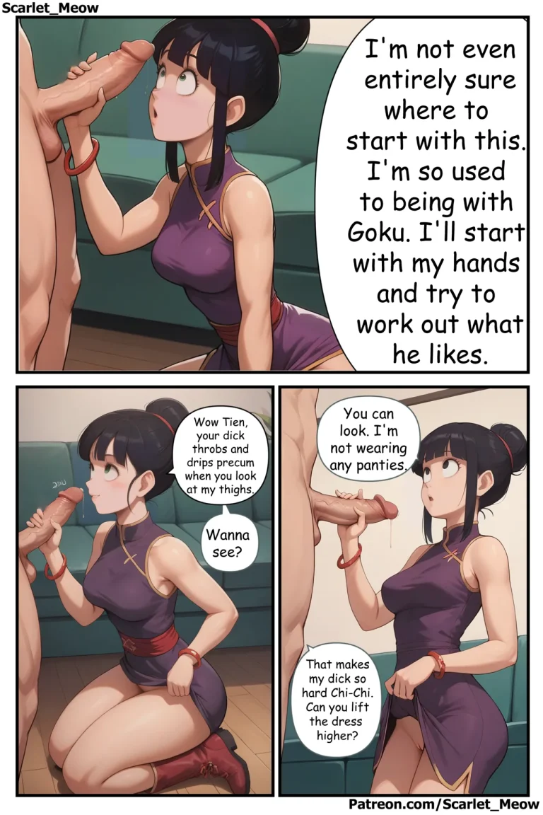 Goku's Absence - Tempting Tien porn comic picture 11