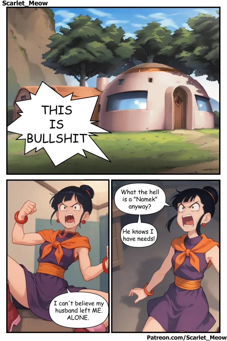 Goku's Absence - Tempting Tien porn comic picture 2