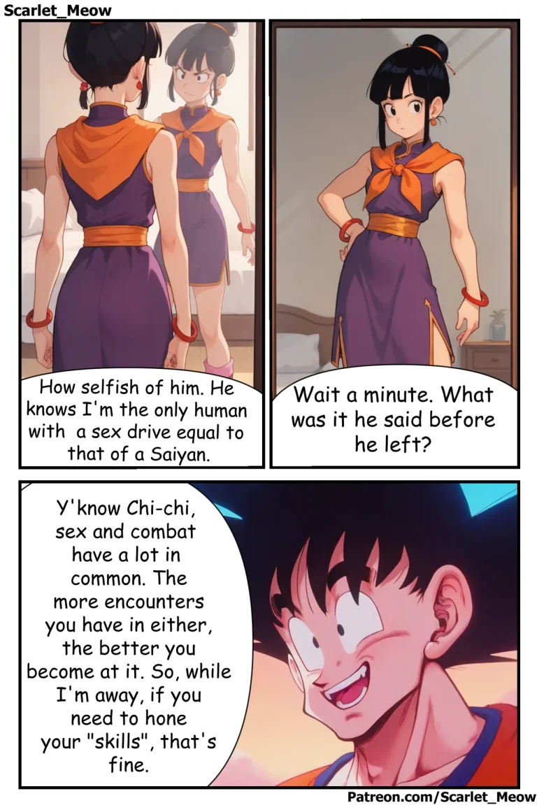 Goku's Absence - Tempting Tien porn comic picture 3