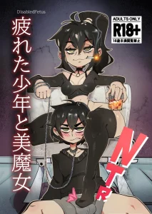 Goth Cougar and Tired Femboy porn comic picture 1