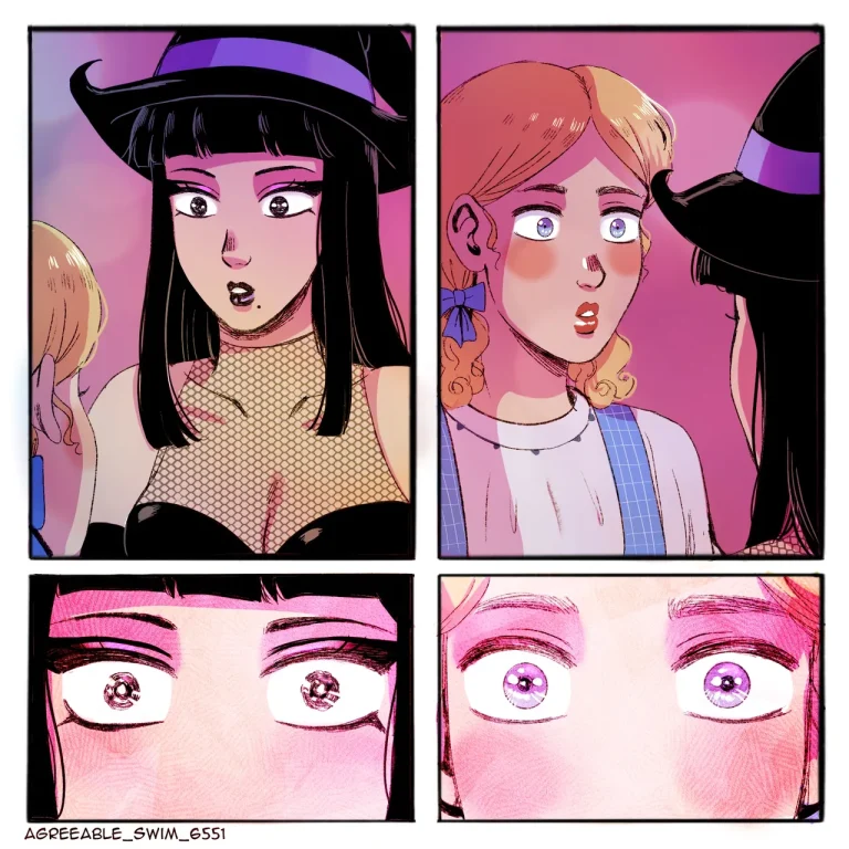 Goth dom & femboy BF porn comic picture 29