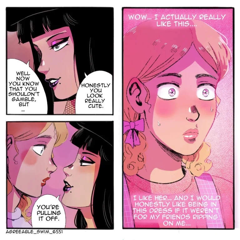 Goth dom & femboy BF porn comic picture 31