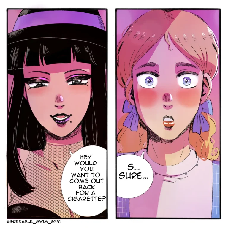 Goth dom & femboy BF porn comic picture 32