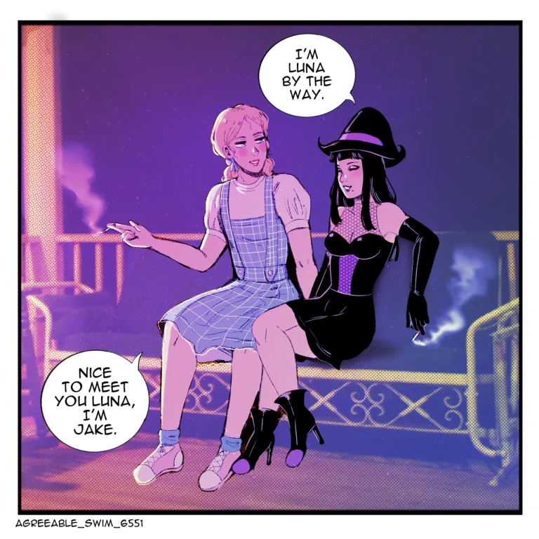Goth dom & femboy BF porn comic picture 33