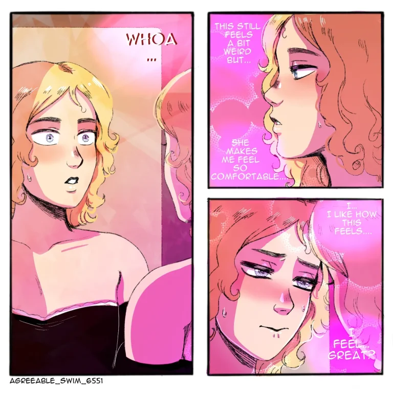 Goth dom & femboy BF porn comic picture 41