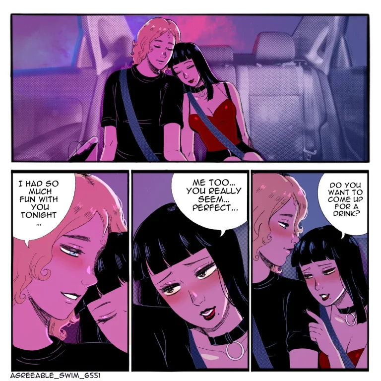 Goth dom & femboy BF porn comic picture 46