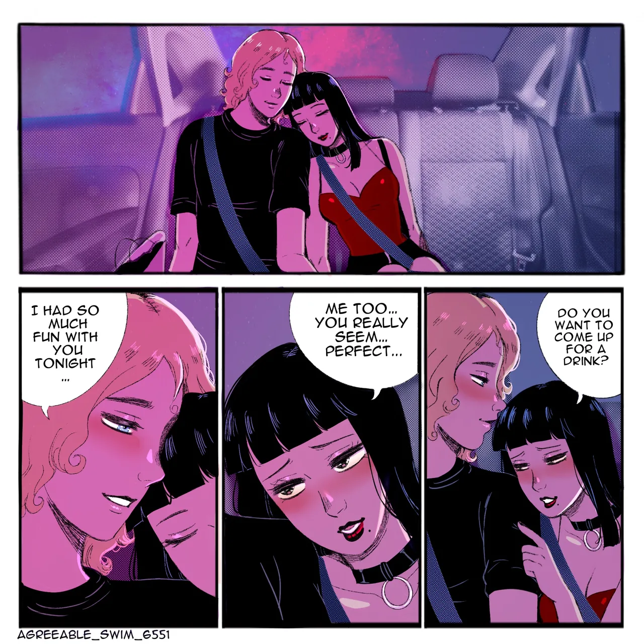 Goth dom & femboy BF porn comic picture 46