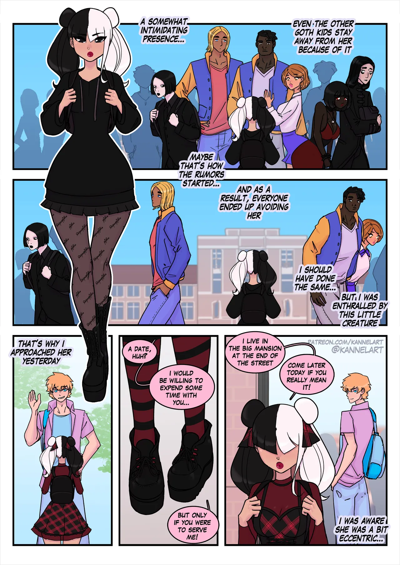 Goth Mistress porn comic picture 12