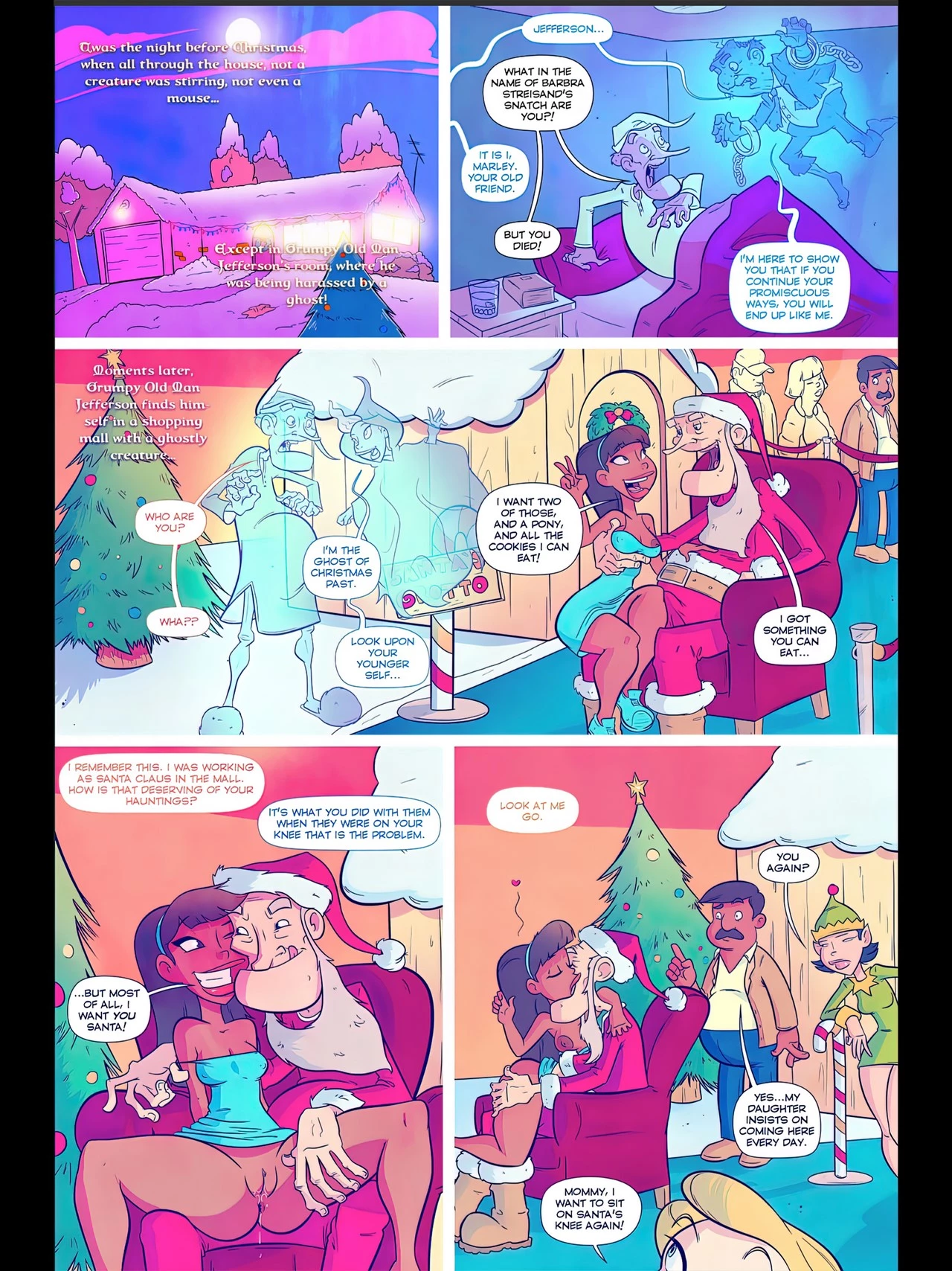 Grumpy Old Man Jefferson. A Wrinkly Carol porn comic picture 2