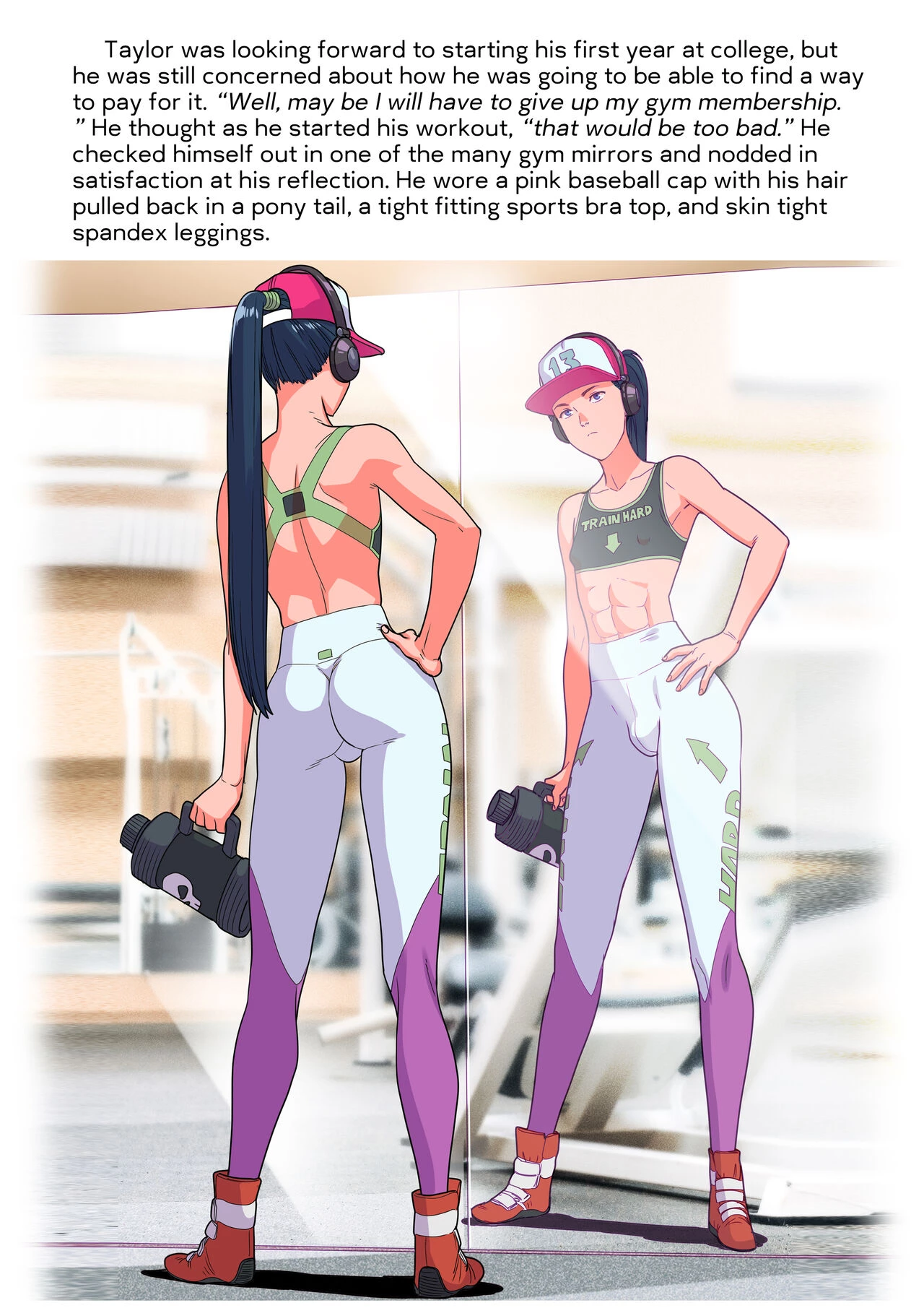 Gym Slut Taylor porn comic picture 2