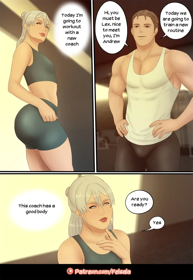 Gym Workout porn comic picture 3