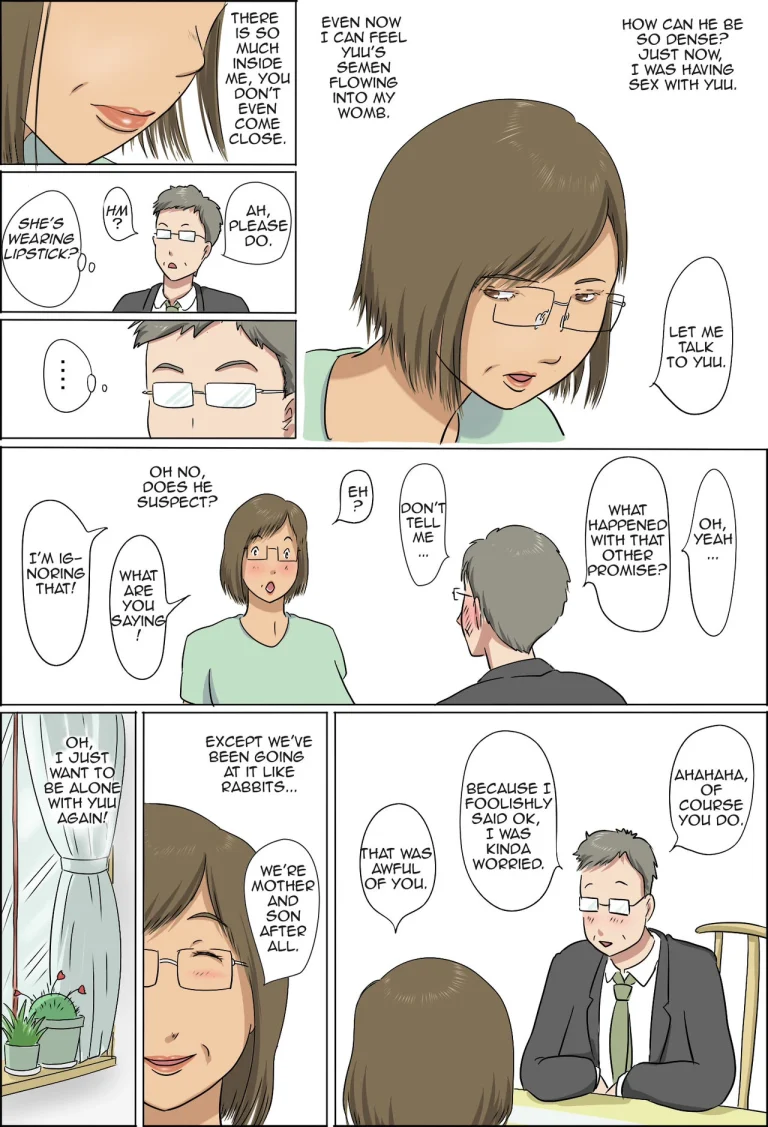 Haha to Musuko no Kazoku Seikatsu | Family Life of Mother and Son porn comic picture 74