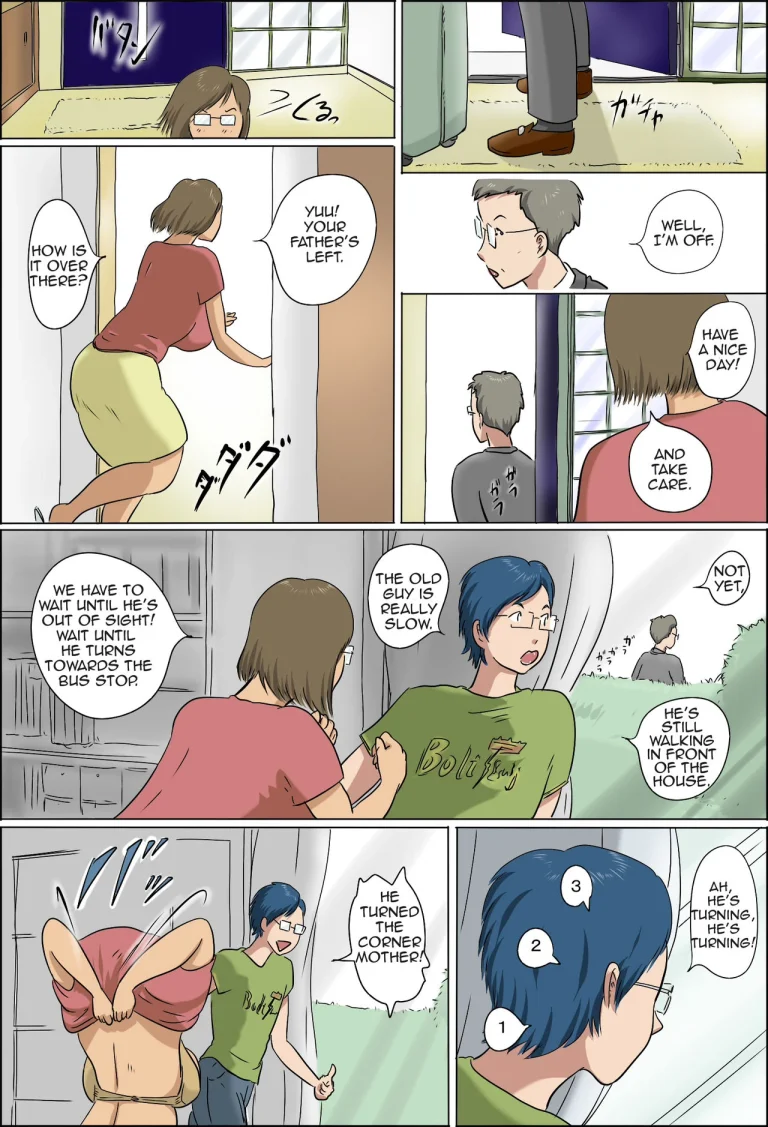 Haha to Musuko no Kazoku Seikatsu | Family Life of Mother and Son porn comic picture 75