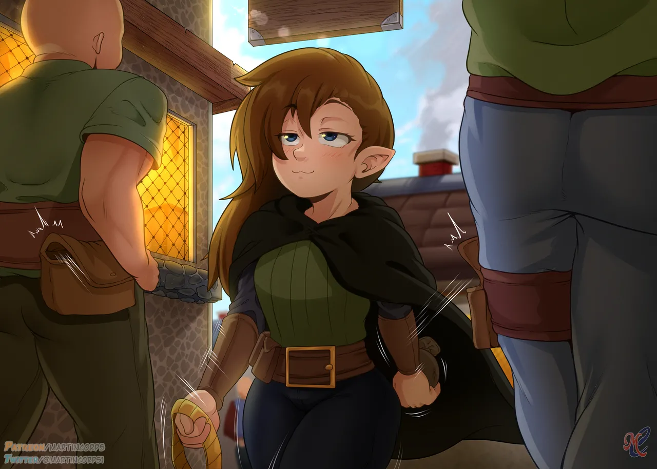 Halfling at the bar porn comic picture 1