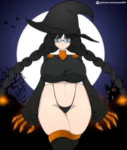 Halloween Girl porn comic picture 1