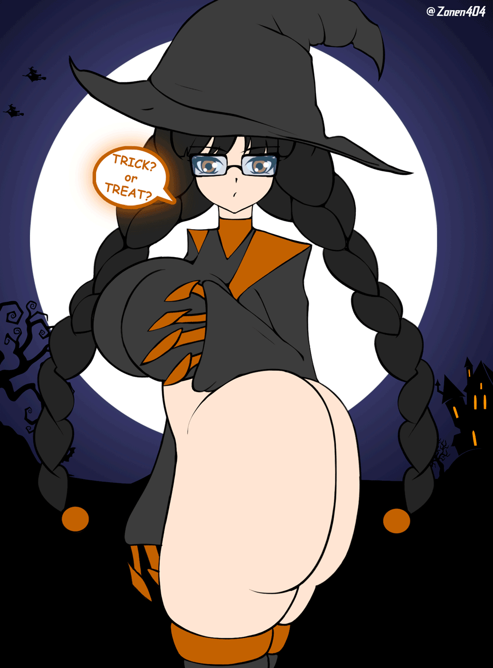 Halloween Girl porn comic picture 3