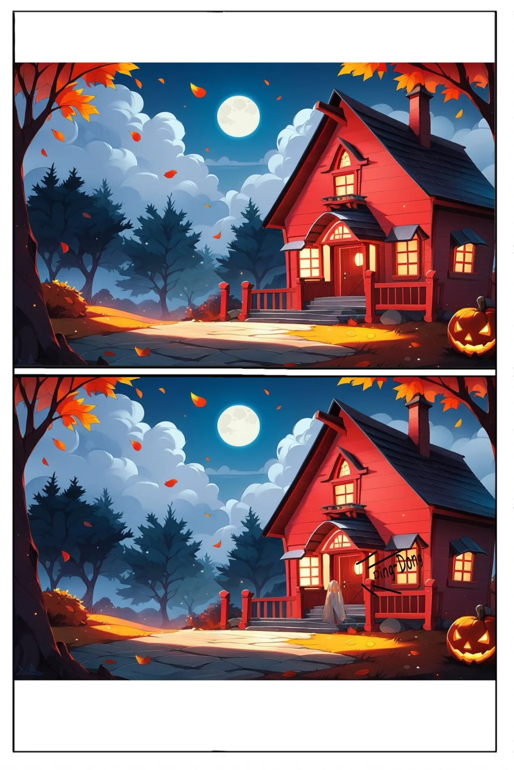 Halloween prank: BE, Inflation, latation porn comic picture 1