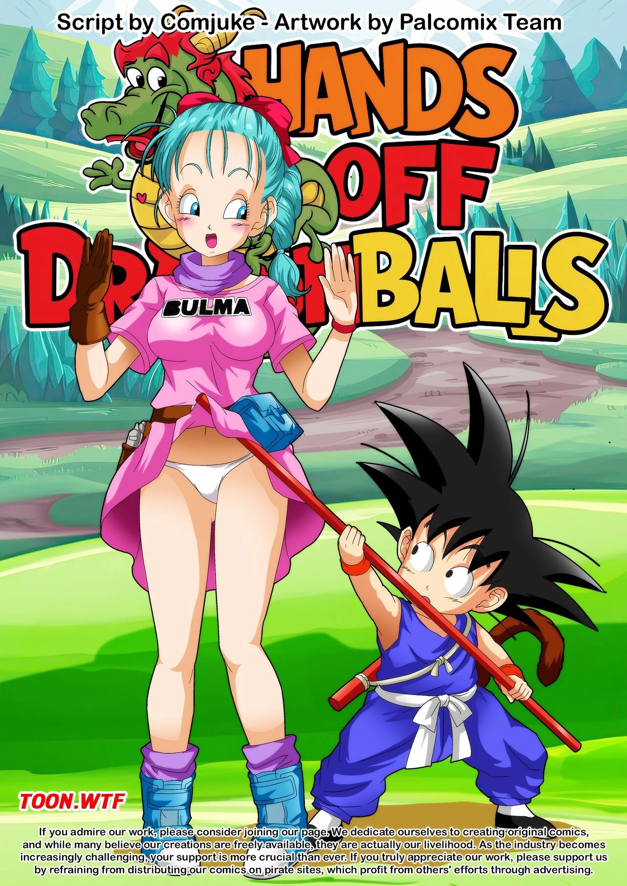 Hands Off Dragon Balls porn comic picture 1