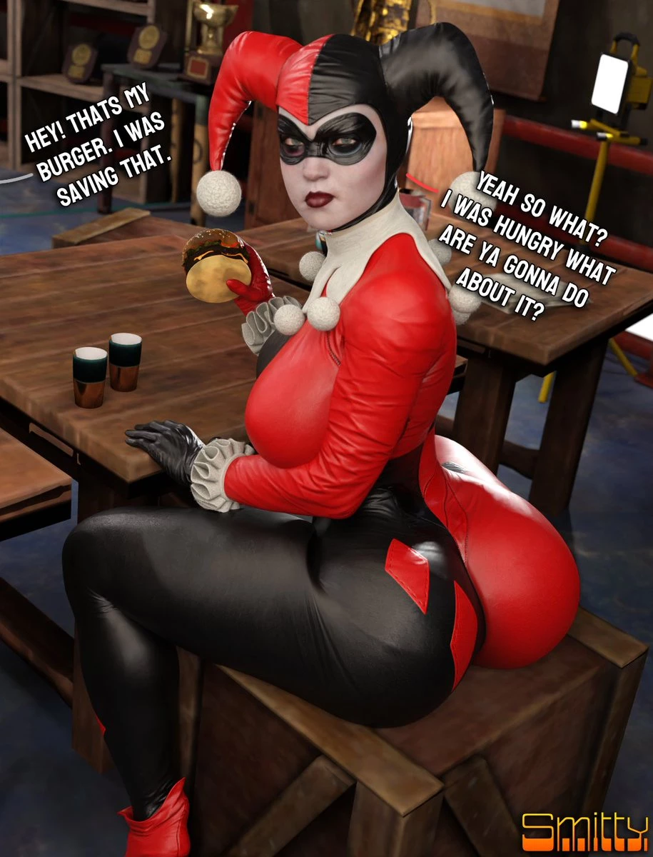 Harley Steals a Burger porn comic picture 1