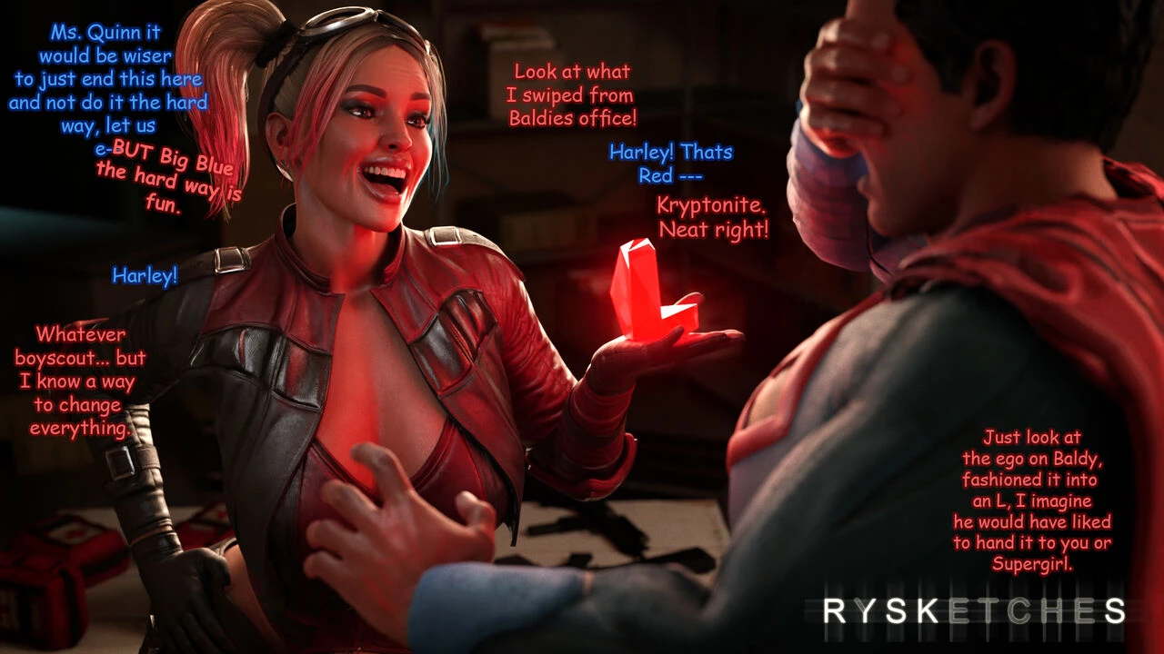 Harley x Clark - Red Kryptonite porn comic picture 1