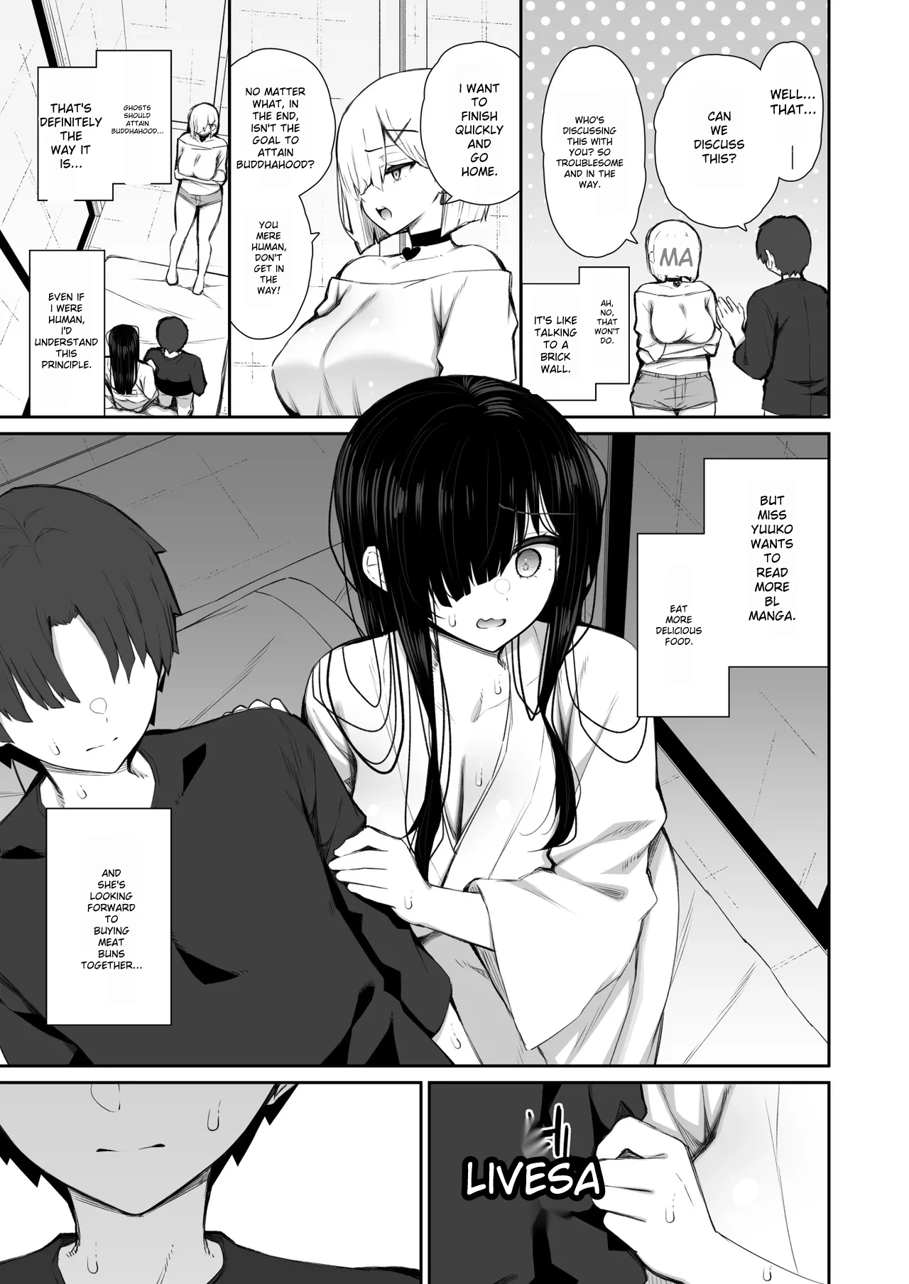 Have Your Way With The Freeloading Gloomy Ghost Woman 3 : Making a virgin gal understand | Katte ni Sumitsuiteiru Incha Yuurei no Karada o Suki Katte ni Suru Hanashi 3 Shojo Gal Wakase Hen porn comic picture 14