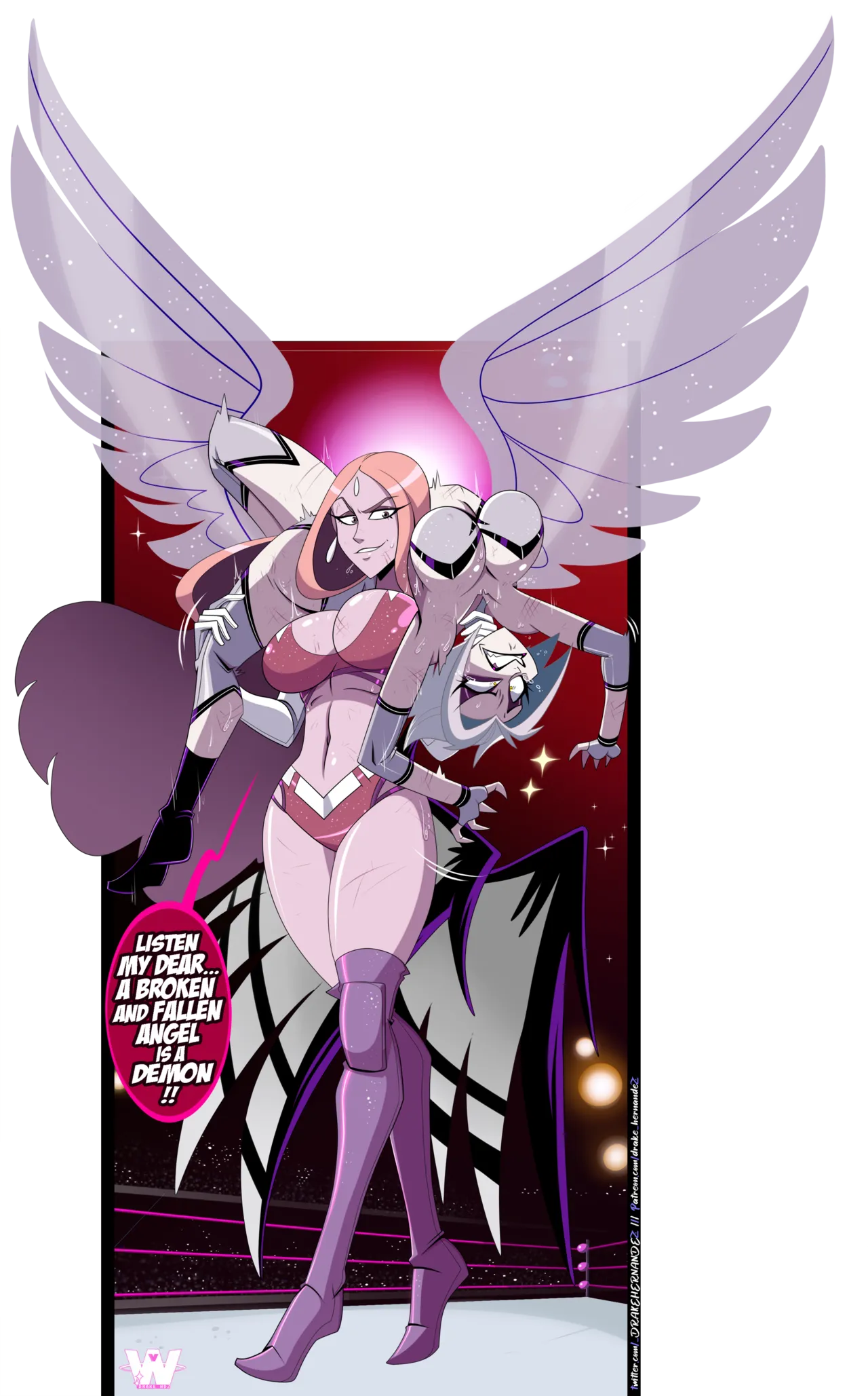 Hazbin Hotel Wrestleverse porn comic picture 15
